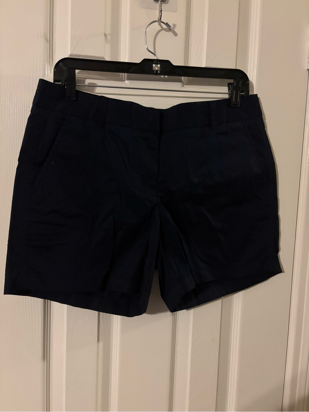 J. Crew Navy Tailored Women's Shorts NWT Sz 8 Chino City Fit 5” inseam
